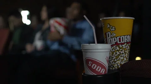 Movie snacking (4 of 7) Stock Footage 35166284