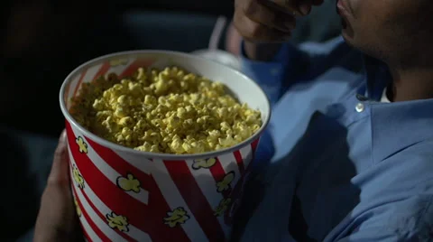 Movie snacking (6 of 7) Stock Footage 35165850