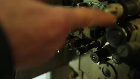 Movie tape work process  6 Stock Footage 308882170