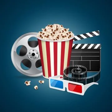 Movie template Stock Illustration