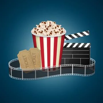 Movie template Stock Illustration