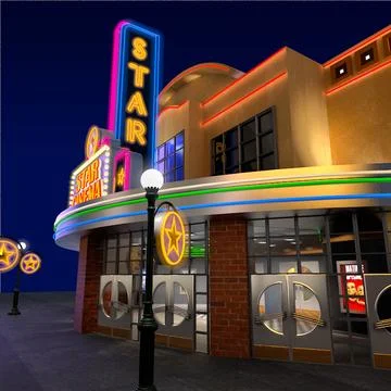 Movie Theater 3D Model