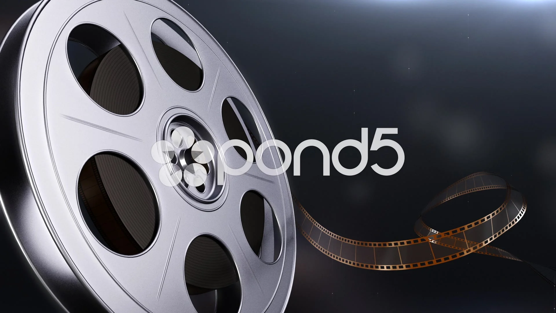 Movie Theater Film Reel Background in Lo, Stock Video