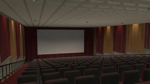 Movie Theater - Stadium Seating 3D Model