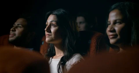Movie theatre audience watching a movie | Stock Video | Pond5