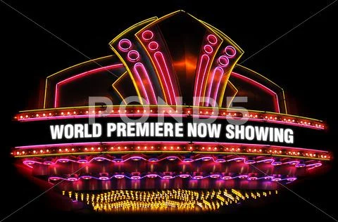 Movie theatre marquee Stock Photos