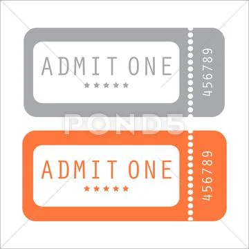 Movie ticket Stock Illustration
