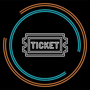 Movie ticket. vector Admit one, admission pass Stock Illustration
