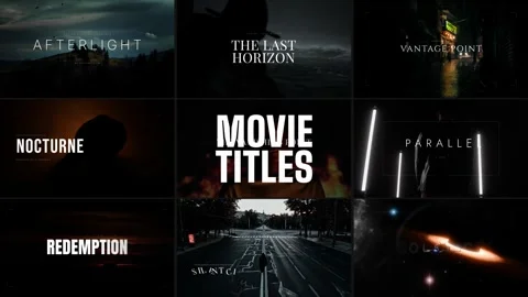 Movie Titles After Effects Stock After Effects