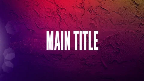 Movie Trailer Title Stock After Effects