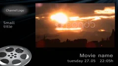 Movie Trailer on TV channel Stock After Effects