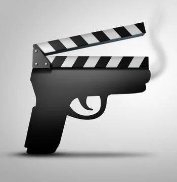Movie Violence Concept Stock Illustration