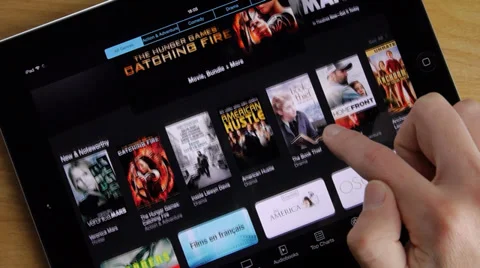 Movie Watching Tablet iPad Stock Footage
