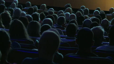 Moviegoers from their back Stock Footage 53196966