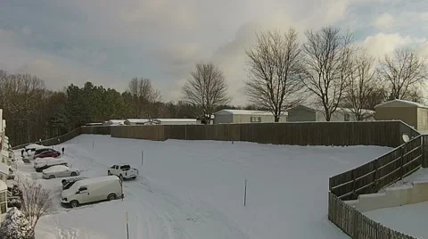 Moving up Above the Rooftops Stock Footage 46990056