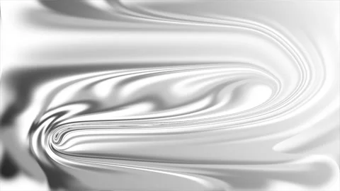 Moving abstract background of waves, water ripples, glossy white background 動画素材 272643229