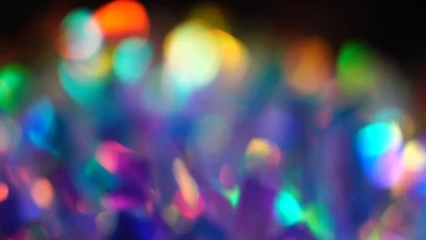 Moving abstract blurred background. Light through the prism diamond crystal Stock Footage 121134560