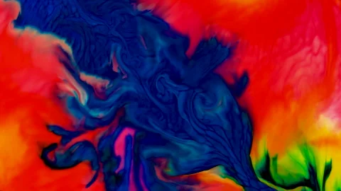 Moving abstract colorful background. Mixing Alcohol Ink. Vídeos de archivo 142329096