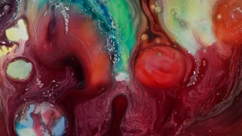 Moving abstract colorful background with vibrant swirls and organic texture. Vídeos de archivo 338169616
