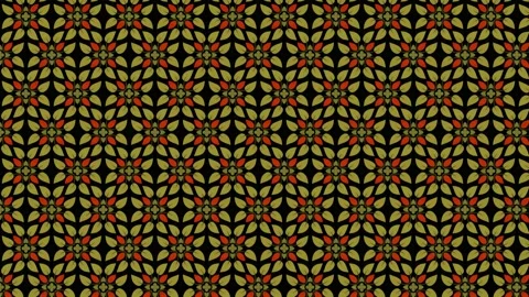 Moving abstract flowers, animation Stock Footage 151518464