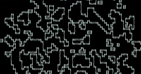 Moving abstract geometric rectangular lines Stock Footage 73120225