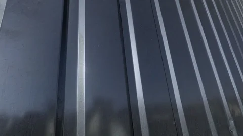 Moving abstract gray background similar to metal siding sheets Stock Footage 124627399