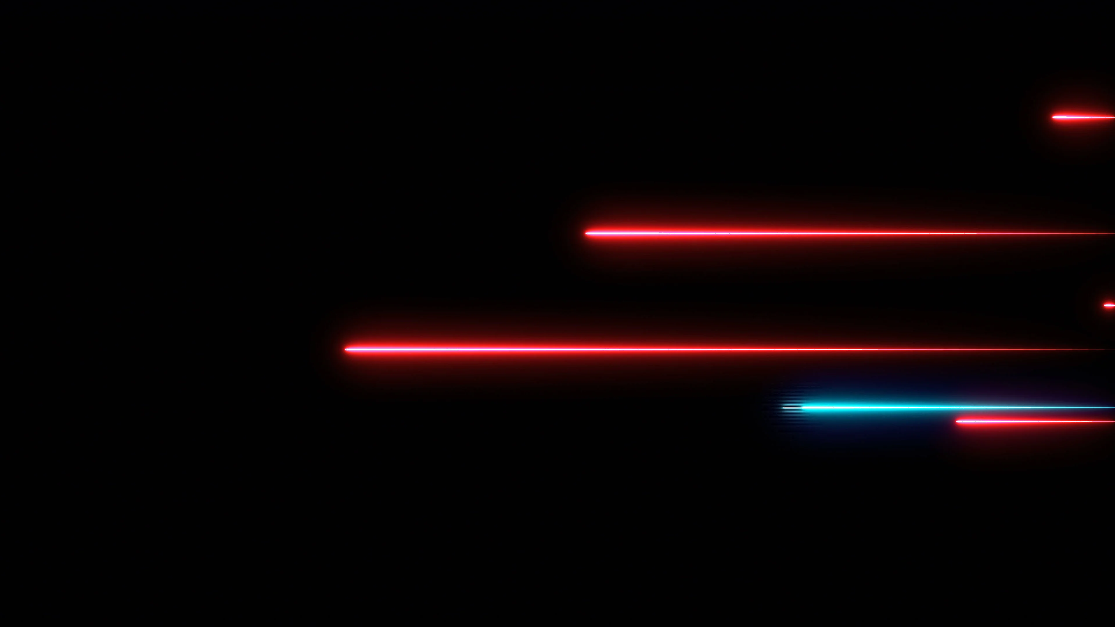 Moving abstract neon lines in space, 3d ... | Stock Video | Pond5