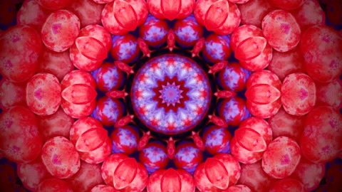 Moving abstract pink flowers background Stock Footage 167095409
