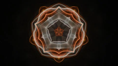 Moving abstract yellow patterns against black background Stock Footage 166495779