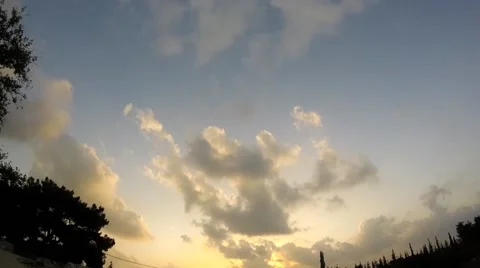 Moving across the sky with the acceleration Stock Footage 42868595