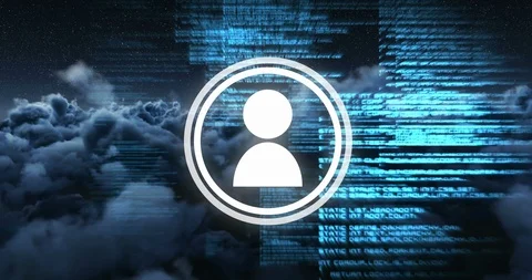 Moving along the digital codes and scripts 4k Stock Footage 110487786