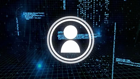 Moving along the digital codes and scripts Stock Footage 110618050