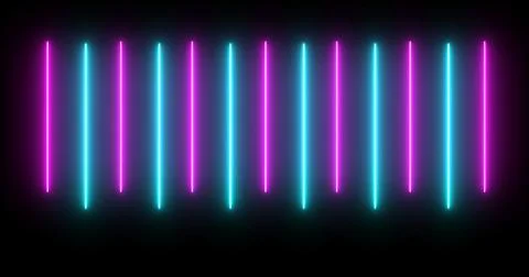Moving up and down loading like an audio spectrum neon light beam bg. Cyber.. Stock Illustration