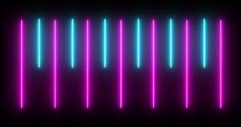 Moving up and down loading like an audio spectrum neon light beam bg. Cyber.. Stock Illustration
