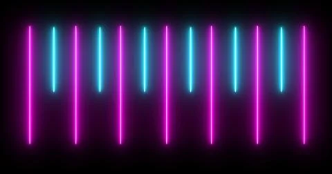 Moving up and down loading like an audio spectrum neon light beam bg. Cyber.. Stock Illustration
