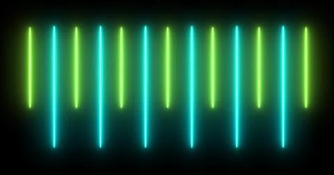 Moving up and down loading like an audio spectrum neon light beam bg. Cyber.. Stock Illustration