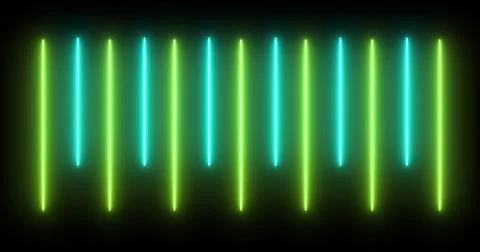 Moving up and down loading like an audio spectrum neon light beam bg. Cyber.. Stock Illustration