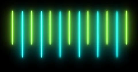 Moving up and down loading like an audio spectrum neon light beam bg. Cyber.. Stock Illustration