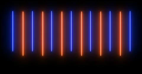 Moving up and down loading like an audio spectrum neon light beam bg. Cyber.. Stock Illustration