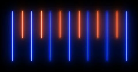 Moving up and down loading like an audio spectrum neon light beam bg. Cyber.. Stock Illustration