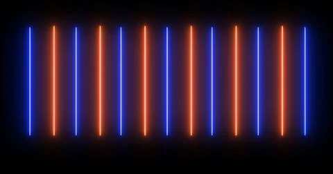Moving up and down loading like an audio spectrum neon light beam bg. Cyber.. Stock Illustration