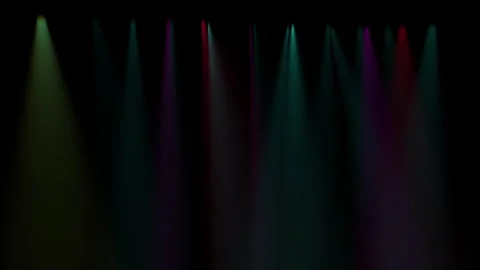 Moving and illuminating colored light beams from above Видео 308978915