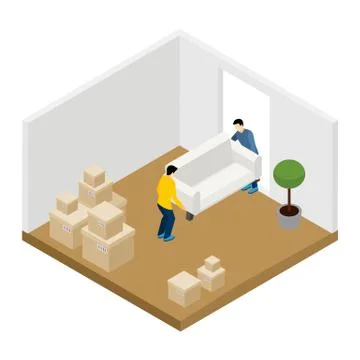 Moving In And Out Illustration Stock Illustration