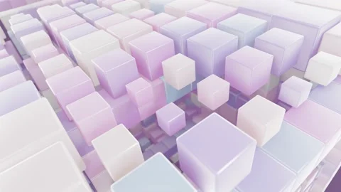 Moving and transforming cubic pattern looping 3D animation Stock-Footage 170182238