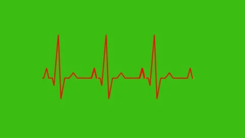 Moving animation measuring heart rate Stock Footage 235768232