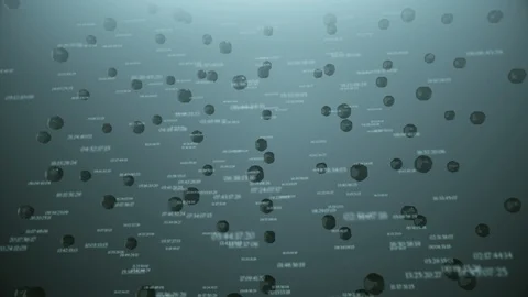 Moving arbitrary ceramic spheres. Stock Footage 104771509