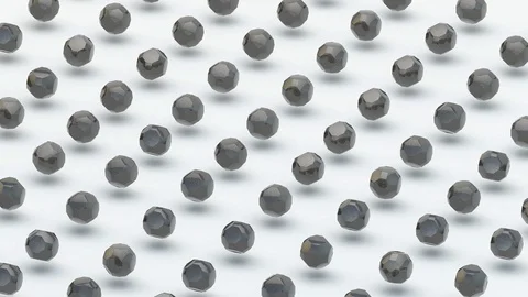 Moving arbitrary ceramic spheres. Stock Footage 104772630