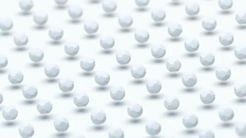 Moving arbitrary ceramic spheres. Stock Footage 104773122