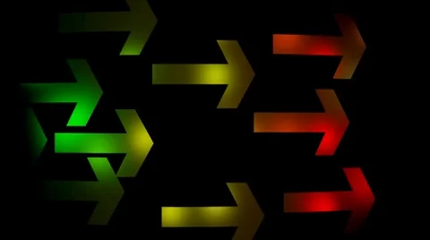 Moving arrow to the right Stock-Footage 8742560