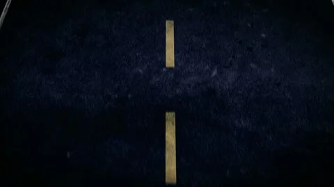 Moving by asphalt. Without cars passing. Stock Footage